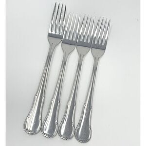 Wmf Cromargan Dorset Barock 3 Salad Forks 7” 1 Dinner Place Fork 7.75”